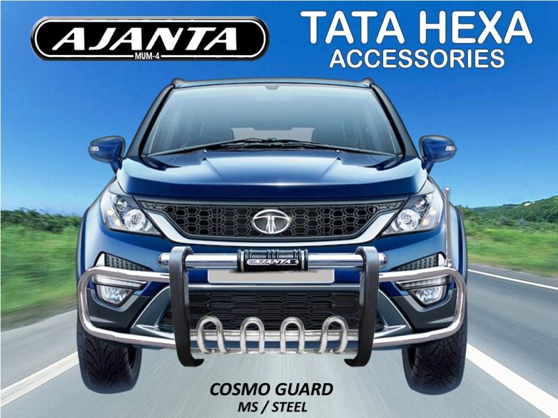 HEXA BUMPER GUARD COSMO FRONT GUARD FOR TATA HEXA-AJANTA GUARD-MANUFACTURE-INDIA